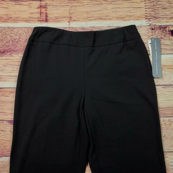 CC - JM Collection Pull-On Dress Pants Women 4P Petite Black Tummy Control - Picture 2 of 10
